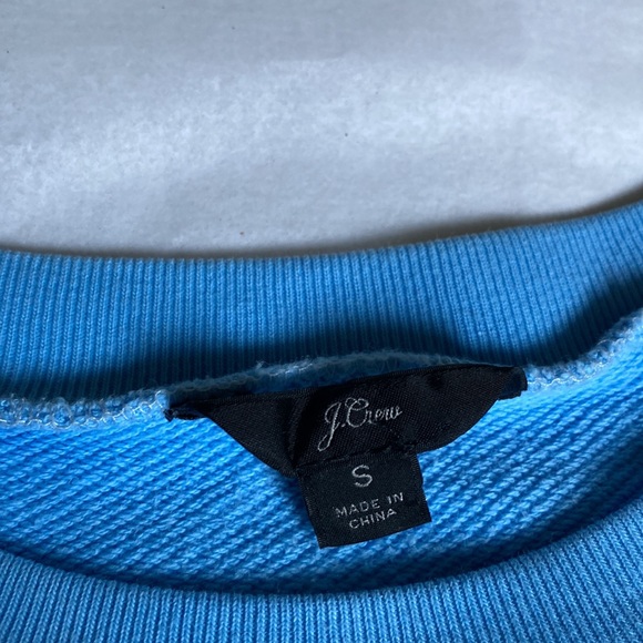 J. Crew Small Blue Los Angeles Crewneck Sweatshirt - Picture 3 of 3